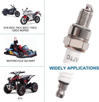 VooGenzek A7TC gyújtógyertya 1 db csere GY6 50cc 70cc 90cc 110cc 125cc 150cc robogóhoz ATV dirt bike moped gokart quad buggy 6