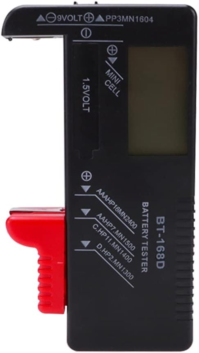 VooGenzek BT-168D Univerzális Digitális Elem Teszter AA AAA C D 9V Gombelem Feszültségmérő Akkumulátor Ellenőrző Készülék