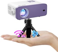 VOPLLS Mini WiFi Bluetooth projektor – 20000L, Full HD 1080P, 50% zoom 1