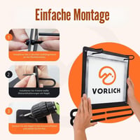 Vorlich Race éremkijelző és rajtszám-tartó fali állvány - fekete 7