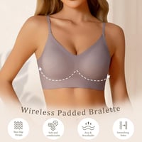 Vorvowry Hátul nyitott melltartó párnázott seamless láthatatlan kényelmes 5