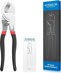 VORXEON kábelvágó fogó 240 mm fekete alumínium és réz vezetékhez 0-70 mm2-ig (AWG 2/0 alatt) 7