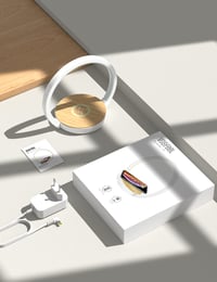 VOSFEEL noćna svjetiljka s funkcijom punjenja, noćno svjetlo s touch prigušivanjem, 15W bežični punjač, LED stolna svjetiljka s 3 razine svjetline, za spavaću sobu, dnevni boravak, ured 8