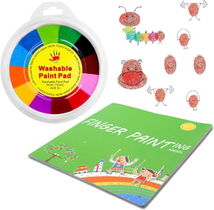 Set tușiere pentru amprente VOSSOT - 12 culori + 32 de pagini