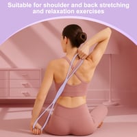 VOSSOT Odporová guma v tvare osmičky, expandér na posilňovanie hrudníka, ramien a fitness tréning, na zvýšenie flexibility a sily, fialová, 8 ks 4
