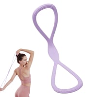VOSSOT Odporová guma v tvare osmičky, expandér na posilňovanie hrudníka, ramien a fitness tréning, na zvýšenie flexibility a sily, fialová, 8 ks 1