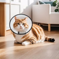 Colier de Recuperare VOSSOT pentru Pisici - Guler de Protecție Ușor Împotriva Linsului, Guler Elizabethan Transparent 5