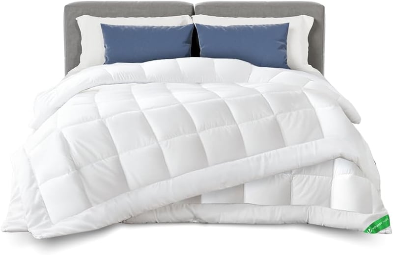 VOUNOT 3 az 1-ben 13.5 Tog Paplan 200x200 cm Fehér Téli Paplanhuzat Puha Mikroszál - 200x200 cm, 4 Seasons Duvet
