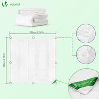 VOUNOT 3 az 1-ben 13.5 Tog Paplan 200x200 cm Fehér Téli Paplanhuzat Puha Mikroszál - 200x200 cm, 4 Seasons Duvet 7