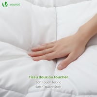 VOUNOT 3 az 1-ben 13.5 Tog Paplan 200x200 cm Fehér Téli Paplanhuzat Puha Mikroszál - 200x200 cm, 4 Seasons Duvet 5