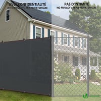 VOUNOT Árnyékoló Háló 1,8x20m Antracit HDPE 230g/m² 95% Árnyékolás UV-álló Széltörő Kerítésháló Kertbe Erkélyre Lyukakkal és Kábelkötegelőkkel 7