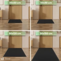Covoraș de intrare VOUNOT pentru uz interior și exterior, antiderapant și impermeabil, preș absorbant lavabil, 90x150 cm, negru 5