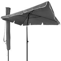Umbrelă de balcon VOUNOT dreptunghiulară, rabatabilă, 200x125 cm, protecție UV 50+, pliabilă, cu husă de protecție, gri 1