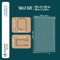 VOUNOT Rolovacia sieťka proti hmyzu na okno s PVC rámom, sieťka zo sklenených vlákien, možnosť skrátenia, jednoduchá montáž, 100 x 160 cm, biela 3
