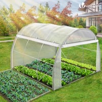 Fóliovník VOUNOT s rolovacími bočnými stenami, odolný voči zimnému počasiu, stan na paradajky, 3x3x2 m, 9 m², biely 3