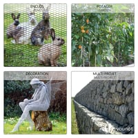 VOUNOT Šesťhranné pletivo, králičie pletivo, kuracie pletivo, veľkosť oka 25 mm, výška 100 cm, dĺžka 25 m, zelené s PVC povrchovou úpravou 4