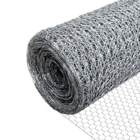 VOUNOT Šesťhranné pozinkované pletivo pre hydinu a králiky, veľkosť ôk 25 mm, výška 100 cm, dĺžka 25 m, strieborné 1