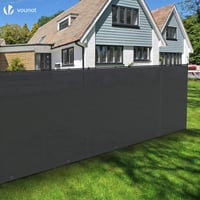 Plasă de protecție pentru gard VOUNOT 1,5x20 m, plasă de umbrire HDPE 150 g/m², paravânt rezistent la UV, grad de umbrire 85%, antracit, cu orificii și coliere de fixare 3