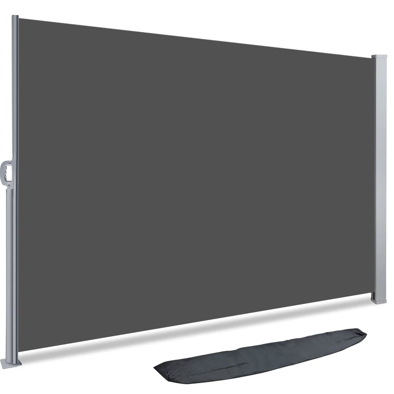 Marchiză laterală retractabilă VOUNOT - gri - 140x300 cm