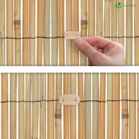 VOUNOT Ograda od trske 100x300 cm, prirodna zaštita od pogleda za vrt, balkon i terasu, zaštita od vjetra i sunca 6