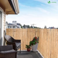 VOUNOT Ograda od trske 100x300 cm, prirodna zaštita od pogleda za vrt, balkon i terasu, zaštita od vjetra i sunca 3