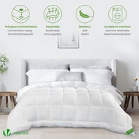 VOUNOT Letná prikrývka 200x200 cm, výplň 200 GSM, tenká a ľahká priedušná prešívaná deka, štandard Oeko-Tex 6