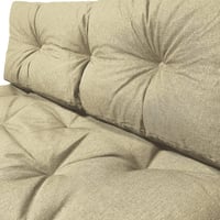 Set Perne pentru Canapea din Paleți VOUNOT pentru Interior și Exterior, Pernă de Șezut Impermeabilă 120x80 cm și Pernă de Spătar 120x40 cm, Bej 5