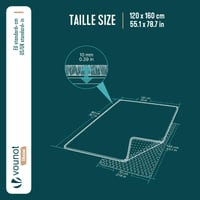 VOUNOT Szőnyeg Nappaliba és Hálószobába 120x160 cm Szürke, Ultra Puha Rövid Szálú Gépileg Mosható Csúszásgátló Alátéttel 2