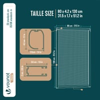 VOUNOT rolo komarnik za prozor s PVC mrežicom od staklenih vlakana, jednostavna montaža, 80x130 cm, bijeli, rolo zaštita od komaraca 3