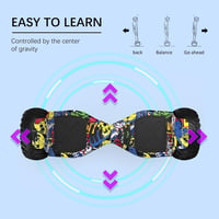 VOUUK 8,5" Hummer Terep Hoverboard Applikációval - Bluetooth, LED Világítás, Erős Motor, 120kg Teherbírás, Felnőtteknek és Gyerekeknek 2