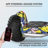 VOUUK 8,5" Hummer Terep Hoverboard Applikációval - Bluetooth, LED Világítás, Erős Motor, 120kg Teherbírás, Felnőtteknek és Gyerekeknek 5