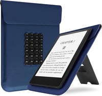 VOVIPO Kindle Paperwhite 11-12. generáció védőtok sötétkék, állvánnyal és szívócsészével 1