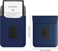 VOVIPO Kindle Paperwhite 11-12. generáció védőtok sötétkék, állvánnyal és szívócsészével 2