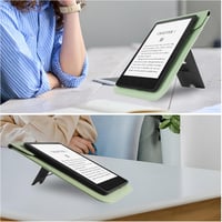 VOVIPO Kindle Paperwhite 11-12. generáció védőtok zöld szilikon állvánnyal 4