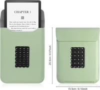 VOVIPO Kindle Paperwhite 11-12. generáció védőtok zöld szilikon állvánnyal 2