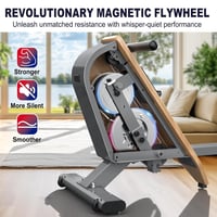 VOWVIT OR3 Mágneses Evezőgép Bluetooth Monitorral, 16 Fokozat, 160kg Terhelhetőség 2