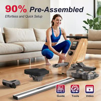 VOWVIT OR3 Mágneses Evezőgép Bluetooth Monitorral, 16 Fokozat, 160kg Terhelhetőség 6