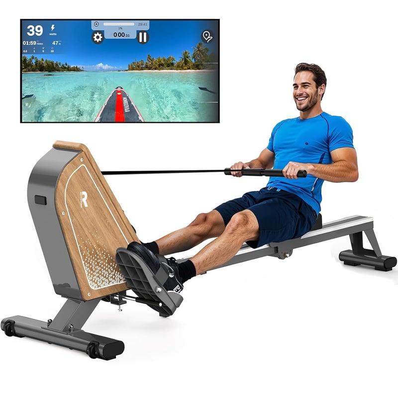 VOWVIT OR3 Mágneses Evezőgép Bluetooth Monitorral, 16 Fokozat, 160kg Terhelhetőség