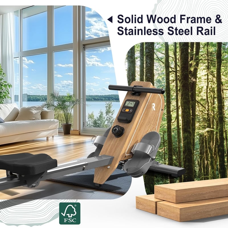VOWVIT OR3 Mágneses Evezőgép Bluetooth Monitorral, 16 Fokozat, 160kg Terhelhetőség