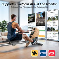 VOWVIT OR3 Mágneses Evezőgép Bluetooth Monitorral, 16 Fokozat, 160kg Terhelhetőség 4