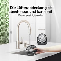 Stolný USB ventilátor VOXON, mini ventilátor s 5 rýchlostnými stupňami, tichý USB ventilátor s 1,5 m káblom, prenosný stolný ventilátor do kancelárie 5