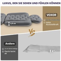 Pernă pentru cadă VOXOR pentru întreg corpul cu sac de spălare, pernă de baie groasă și luxoasă pentru susținerea capului, gâtului și spatelui, gri, 130x41 cm 5