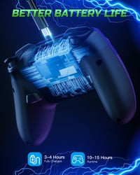 VOYEE Switch Pro ovládač – kompatibilný s Nintendo Switch/Lite/OLED/Windows, programovateľné RGB LED, bezdrôtový, párovanie jedným tlačidlom, r 5