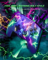 VOYEE Switch Pro ovládač – kompatibilný s Nintendo Switch/Lite/OLED/Windows, programovateľné RGB LED, bezdrôtový, párovanie jedným tlačidlom, r 2