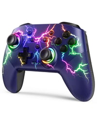 VOYEE Switch Pro ovládač – kompatibilný s Nintendo Switch/Lite/OLED/Windows, programovateľné RGB LED, bezdrôtový, párovanie jedným tlačidlom, r 1