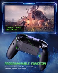 VOYEE Switch Pro ovládač – kompatibilný s Nintendo Switch/Lite/OLED/Windows, programovateľné RGB LED, bezdrôtový, párovanie jedným tlačidlom, r 3