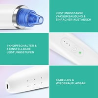 VOYOR BR410 Elektromos Mitesszer Eltávolító 6 Fej Pórustisztító Vákuum 5