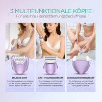 Epilator VOYOR pentru femei, epilator electric fără fir 6