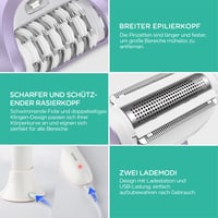 Epilator VOYOR pentru femei, epilator electric fără fir 5