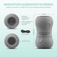 VOYOR-HEALTH Elektromos Masszázslabda Vibrációval - Újratölthető Fascia Roller, Mélyszöveti Trigger Pont Masszírozó Izomrelaxációhoz, MB300  6